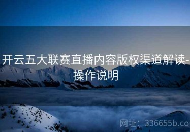 开云五大联赛直播内容版权渠道解读-操作说明