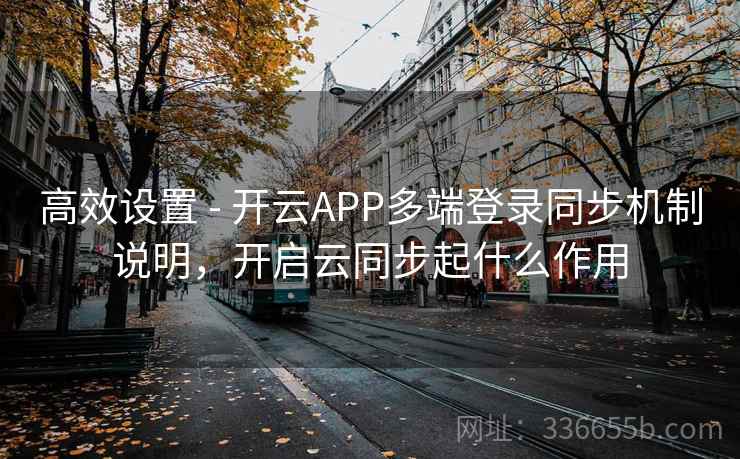 高效设置 - 开云APP多端登录同步机制说明，开启云同步起什么作用