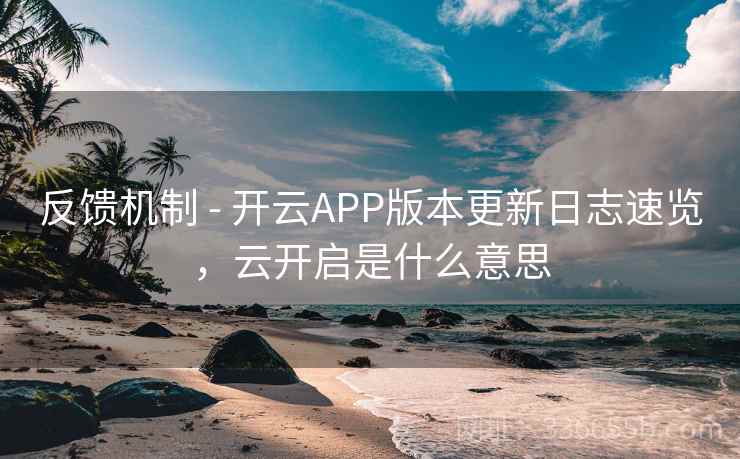反馈机制 - 开云APP版本更新日志速览，云开启是什么意思